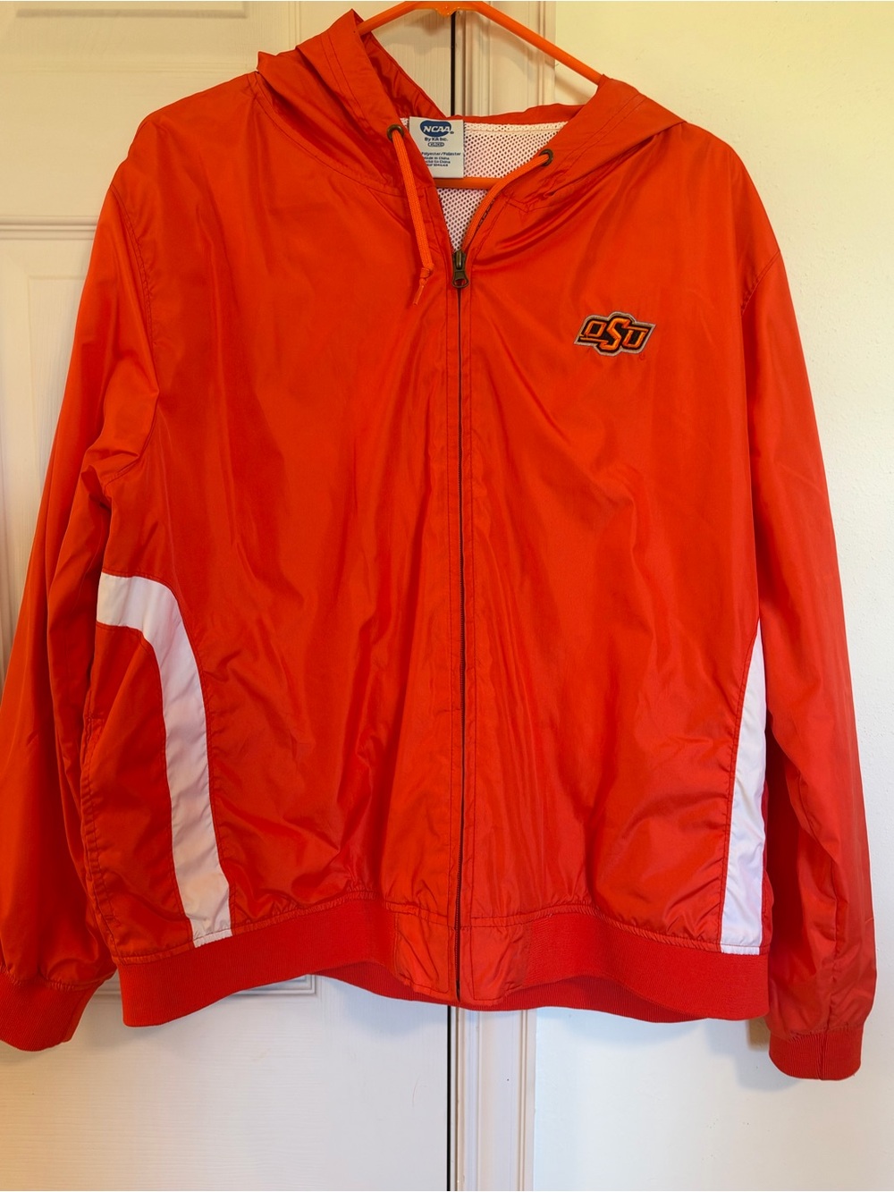 OSU Oklahoma State University NCAA windbreaker jacket. Size XL